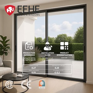 [Hot Item] Eehe Patio with Sliding Doors with Argonfilled Threetrack Soundproof Smoothoperation CE