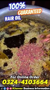 Best Herbal Hair Oil for Hair Growth | Faster Hair Growth | Homemade Hair Oil in Low Price ✦------------------------------------------------✦ ✔ 100% Guaranteed Oil For Girls/Womens !! ✦------------------------------------------------✦ #khawarbusinessinformation #hairoil #hairoilsforgrowth #hairoiling #hairoilrecipe #hairoilforhairgrowth #hairoilmassage #hairoilforfasthairgrowth #hairoilforhairfall #hairoilcommercial #hairoilforsale #hairoilmaking #hairoilpreparation #howtogrowhairfast #howtogrow
