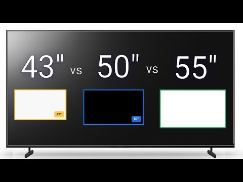 43 vs 50 vs 55 Inch TV: Side-by-Side Comparison