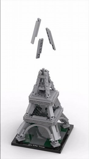 Lego Architecture - The Eiffel Tower - 21019 - Speed Build #lego #architecture #eiffeltower #paris