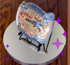 1.6K views · 60 reactions | The coveted American Heritage trophy buckle by Kelly Slover - Custom Trophy Silver!! Who will walk away the champion in 2023? | American Bucking Bull Inc. | Facebook