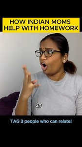 How indian mothers help with homework! #amma #fyp #share #reels #fbreels #comedy #indianmom | KellysKomedy