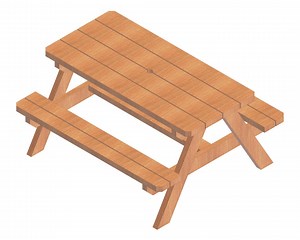 Child-size Picnic Table Parts List and DIY Build Plans - Etsy UK
