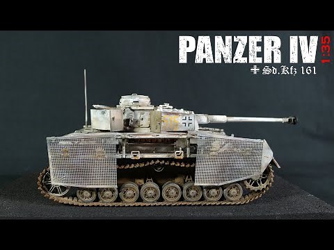 PANZER IV Wintertarnung / winter camouflage 100% Acrylfarbe Tutorial Sd.Kfz 161 scale 1:35