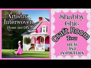 Shabby Chic Craft Room Tour, DIY, Storage Ideas and Inspiration #craftroomtour #craftroomstorage