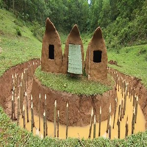 80K views · 2.2K reactions | Build Mini Secret Underground House Using Mud And Surrounding Fences To Avoid Wildlife | Primitive Survival | Facebook