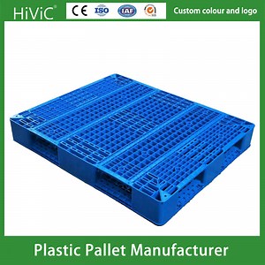 [Hot Item] 1200X800 mm Blue Plastic Euro Pallets HDPE Plastic Pallet Roll Pallet Customized Color Customer Logo Pallet for Floor Sale