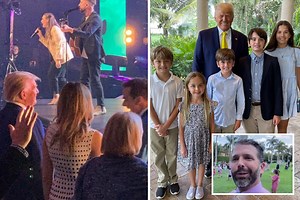 Trump & Melania welcomed at Easter Sunday church service before FA egg roll