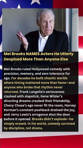 Mel Brooks NAMES Actors He Utterly Despised More Than Anyone Else…#shorts #history #news #actor