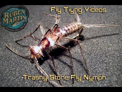 Realistic stonefly nymph fly tying instructions by Ruben Martin