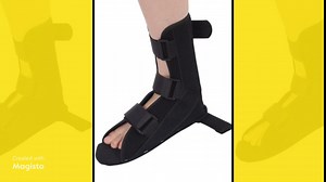 Orthopedic Walker Brace Base Support Walking Boot Non-Air Walker Rehab Orthotic Ankle, Toe, Foot Fracture Plantar Fasciitis (SM-MED)