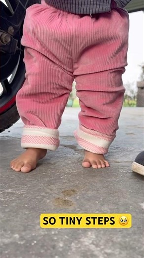 Her First Tiny Steps 🥹 | Baby Learning to Walk 💕