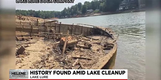 Lake Lure drawdown uncovers pieces of forgotten history