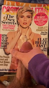 Cumming for Scarlett Johansson and licking it up 2