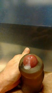 Long Draining Cumshot with Toy