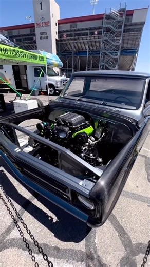 3.9K views · 575 reactions | Dropped - Carbon fibre, a big old super charger and some bad ass brakes, @stretchsspeedshop are bringing the heat with this C10 build! #chevrolet #gmc #c10 #stance #supercharged #boost #carporn #streettruck #chopped #carbonfibre #lowfastfamous | Low Fast Famous | Facebook