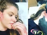 Video: Gabi Grecko shares video of herself getting a tattoo on her face | Daily Mail Online