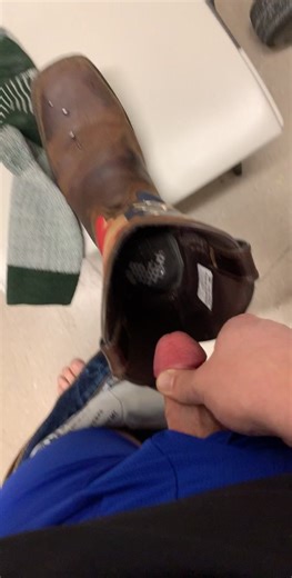 cumming on my dirty work boots