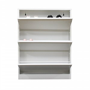 [Hot Item] Steel Flip Design Space Saver Slim Shoe Cabinet Shoe Rack