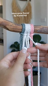 591K views · 1.8K reactions | Macrame tutorial DOUBLE HALF HITCH KNOT #MACRAMETUTORIAL #knottinglove #knots | Macrame Decor By Katerina | Facebook