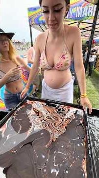 Pregnant Belly Marbling Dip