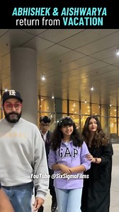 Aishwarya Rai, Abhishek Bachchan Family Vacation with Aaradhya #AishwaryaRaiBachchan #AbhishekBachchan #bollywood #shortsvideos #viral #trending | Six Sigma Films