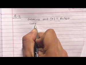 Economic Order Quantity Class 12 || NEB New Model Question Solution 2079 || EOQ Class 12