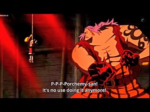 Ace and Sabo save Luffy from the brutal pirate Bluejam