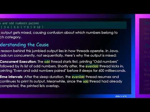 Understanding Java Threads: Resolving Output Issues with Odd and Even Number Printing