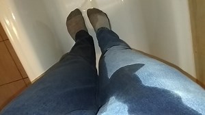 Wetting my jeans and grey socks 07.05.2018