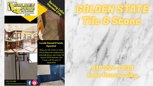 Golden State Tile & Stone Custom Showers & Floors, Professional Quality At An Affordable Price. Proudly Serving Lake Havasu City, Locally Owned & Family Operated. Let’s Make Your Home Beautiful Together, Call Today For Your Free Estimate 619-244-0839 GoldenStateTileandStone.com | Local Hott Spots | Facebook