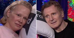 Pamela Anderson Gushes Over 'Generous' Liam Neeson as Couple Holds Hands and Spills on Their 'Cuddle Monster' Levels After Their Relationship Is Exposed