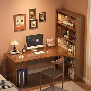 [Hot Item] Stylish Rustic Wood Office Desk for Contemporary Work Environments