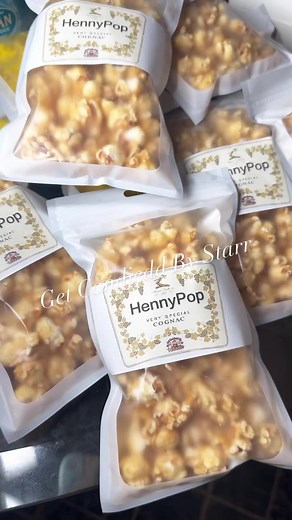 HennyPop (Hennessy Infused Candied Popcorn)•••••#infused #hennessy #treatmaker #foodporn #sweet #treats #tasty #delish #decadent #bestdessert #creative #unthinkable #greatreviews #explorepage #fyp #weekendvibes #candiedpopcorn #popcorn | Get Candiedd By Starr