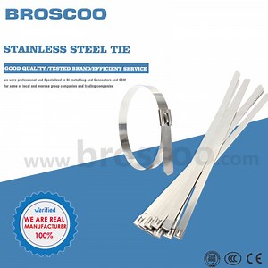 [Hot Item] Durable Fiber Optic Stainless Steel Cable Strapping Ties