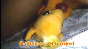 &lbrack;EroNekoKun&rsqb; - Story about my MLP Plush Sexslave AppleJack&colon; Fast Night Fuck