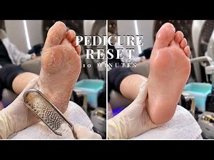 ASMR Pedicure Reset | Dead Skin Removal for Dry, Cracked Feet | 10 Minutes