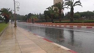 Heavy rain and windy in Rabat today 😍 | Severe Weather Morocco