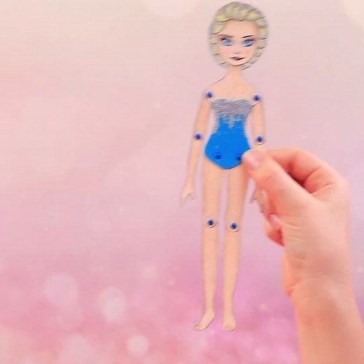 DIY Frozen Paper Dolls Hacks and Crafts Tutorial