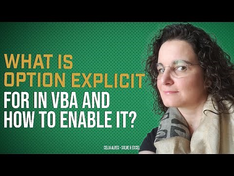 What is Option Explicit for in VBA and how to enable it?
