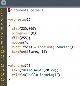 Web based Processing IDE