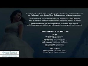 ⭐ Breaking records: The deepest underwater model photoshoot ever! ⭐