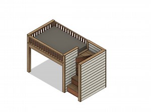 Full Loft Bed With Stairs DIY Build Plan (metric and Imperial Measurements) - Etsy Australia