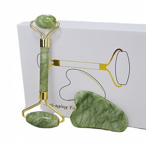 [Hot Item] Face Massager Jade Roller Massage Gua Sha Tool for Facial Skin Care