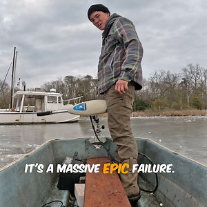 35K views · 231 reactions | The DIY ice boat I built was a massive failure. The ice started melting and the saw blade started cutting through the ice. #boat #miniboat #ice #snow #DIY #ChesapeakeBay #LukeMcFadden | FV Southern Girl Bodkin Point Seafood | Facebook