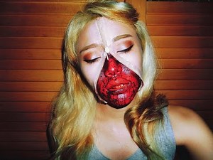 Unzipped Zipper Face Makeup Effect Tutorial