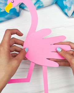 6.5K views · 27 reactions | 囹 Flamingo Handprint Craft - so fun! | Simple Everyday Mom | Facebook