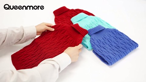 Queenmore Dog Sweaters for Large Dogs Girls Boys,Warm Pullover Extra Large Dog Sweater,Dogs Christmas Sweaters,Classic Turtleneck Thick Clothes for Extra Large Pets, Pitbull, Boxer(Royal Blue,XL)