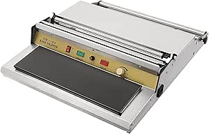 110V Film Wrapping Machine with Built-in Heating Plate, 18'' Width Cling Hand Packaging Machine for Food Fruit Tray Food Packaging in Supermarket, Fruit Shop, and Home