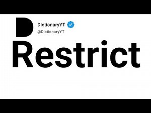 Restrict Synonyms | Thesaurus | Similar Words